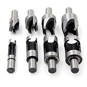 cheap Drill Bit Set-8pcs Round Shank 3/8(9.5mm) Carpentry Wood Plug Cutter Straight Tapered Claw Type Drill Bit Set 6mm 10mm 13mm 16mm Wood Drill
