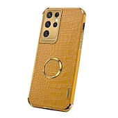 cheap Samsung Cases-Phone Case For Samsung Galaxy S24 S23 S21 S20 Ultra Plus FE A54 A34 A14 A71 A51 A31 Note 20 Ultra 10 Plus A12 A32 S25 Ultra Back Cover Portable Ring Holder Magnetic Solid Colored PU Leather