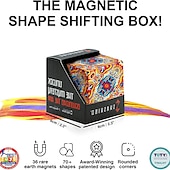 baratos Brinquedos Originais-Cubo ímã fidget mutável cubo mágico anti estresse 3d flip cúbico quebra-cabeça brinquedos quebra-cabeça bola descompressão brinquedos 2 peças