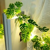 cheap Solar String Lights-Outdoor Solar Roses Leaves Rattan String Lights 2m 20leds Fairy String Lights IP65 Waterproof St. Patrick&#039;s  Valentines Wedding Party Garden Patio Balcony Home Outdoor Decoration
