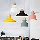 economico Luci Isola cucina-luci a sospensione a led in legno 22/35 cm illuminazione dell&#039;isola della cucina moderna casa colonica foyer ingresso lampade a soffitto appeso globo sopra il tavolo cavo regolabile 1 pz 110-240 v