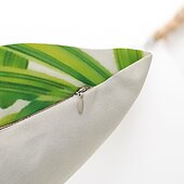 baratos estilo floral e plantas-conjunto clássico de 6 fronha de algodão / capa de almofada, novidade botânica clássica retro tradicional / clássica almofada de linho falso para sofá sofá-cama poltrona verde
