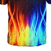billiga Pojkens 3D Vision &amp; Geometri-Pojkar 3D Lutning T-shirt Kortärmad 3D-tryck Sommar Vår Aktiv Sport Mode Barn 3-12 år Utomhus Dagligen Normal