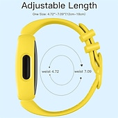 billiga Fitbit klockband-5 st Smart Watch-band Kompatibel med Fitbit Ace 3 Mjuk silikon Smart klocka Rem Vattentät Justerbar Andningsfunktion Sportband Ersättning Armband