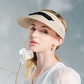 cheap Party Hats-Bohemian Beach Straw Straw Hats with Satin Bowknot 1pc Casual / Holiday Headpiece