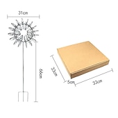 economico paletti decorativi da giardino-girandole per giardino unico e magico mulino a vento in metallo girandole per esterni costruzione con cuscinetti a sfera durevole e silenzioso decorazione del giardino esotico