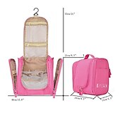お買い得  トラベルバッグ-トラベルポーチ 小物収納用バッグ フック付き 多色 メッシュ 旅行 出張 便利 コスメ 化粧ポーチ 持ち運び便利 携帯用 壁掛け 大容量 防水 無地