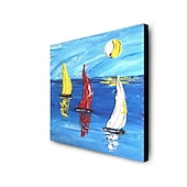 cheap Abstract Paintings-Oil Painting Hand Painted Square Abstract Still Life Modern Stretched Canvas