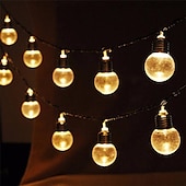 billige Soldrevet-elegant bryllupsmottak fest led solcellelys utendørs 3,5 m g50 retro pære fe hagelys vanntett for terrasse bryllupsfest terrasse kaffehus julepynt lampe