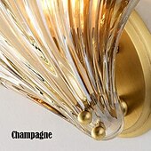 cheap Indoor Wall Lights-2pcs Crystal Wall Lamp E14 Lamp Cap Postmodern Luxury LED Wall Lamp Champagne Crystal Wall Lamp is Suitable for Bedroom Bedside Aisle Study TV Background Wall Lamp