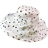 ieftine Pălării Party-Pălării Pălărie de soare din tul Petrecere de ceai de vacanță Kentucky Derby Melbourne Cup Cocktail Design drăguț cu stil de floare cu aplicații miniSpot Accesorii îmbrăcați pentru a impresiona