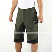 זול מכנסיים, טייצים ומכנסיים קצרים לגברים-בגדי ריקוד גברים מכנסי רכיבה באגי מכנסי אופניים אופניים מכנסיים קצרים מכנסיים קצרים רחבים התאמה רגועה רכיבת הרים רכיבת כביש ספורט 3D לוח ייבוש מהיר רוכסן עמיד למים רך שחור ירוק צבא ביגוד