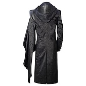 economico Cime-Retrò Vintage Punk &amp; Gotico Medievale Cappotto Mascherata Medico della peste Taglie Forti Jacquard Costume Per uomo Mascherata Feste Adulti Cappotto