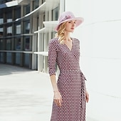 voordelige Feesthoeden-leuke Style Bruiloft Poly / katoenmix hoed met Sjerp / Lint / Veters / Gevlochten bandje 1 stuk Casual / Verjaardag / Melbourne Cup Helm