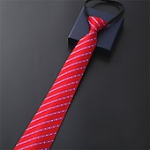 baratos Gravatas e Laços Borboleta para Homem-Gravata masculina de trabalho/casamento/cavalheiro - estilo formal listrado/estilo moderno/gravata de festa clássica gravatas de trabalho de negócios de alta qualidade para homens gravata vermelha gravata formal moda masculina