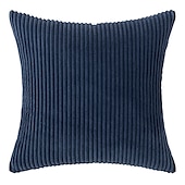 cheap Textured Throw Pillows-Decorative Toss Pillows Corduroy Pillow Cushion Cover Bedside Sofa Back Cushion Office Lumbar Solid Color Pillow Cover Without Core Pink Blue Sage Green Purple Yellow
