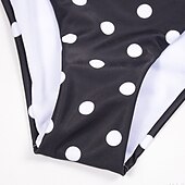 preiswerte Vintage-Bademode-Tupfen Retro Vintage 1950er Bademode Badeanzug Tupfen Damen Maskerade Party / Abend Junggesellinnenabschiedsparty Erwachsene Oberteil Shorts