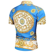 abordables chemises de smoking pour hommes-Homme Chemise Chemise de bal Noir Blanche Rouge bleu marine Géométrique Col Classique Eté Vacances Plage Vêtement Tenue Imprimer