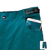 economico Pantaloncini, calzamaglie e pantaloni da uomo-WOSAWE Pantaloncini da uomo in mountain bike con pantaloncini da uomo imbottiti cinguali imbottiti rimovibili in ciclismo in poliestere estate in bici imbottiti