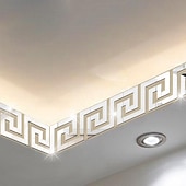 رخيصةأون ورق جدران-خلفيات باردة خط الدليل الموجي جدار جدارية الحدود قشر والعصا ذاتية اللصق الفينيل الحديثة الجدار ملصق لغرفة 10 سم (4 &#039;&#039;) × 10 سم (4&#039;&#039;) × 10 قطع