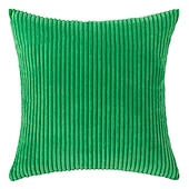 cheap Textured Throw Pillows-Decorative Toss Pillows Corduroy Pillow Cushion Cover Bedside Sofa Back Cushion Office Lumbar Solid Color Pillow Cover Without Core Pink Blue Sage Green Purple Yellow