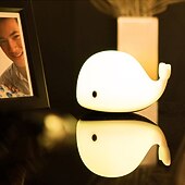 お買い得  保育園の夜光-かわいいクジラナイトライトタッチ色変化する雰囲気ナイトランプ寝室家の装飾子供の誕生日プレゼントusb充電式