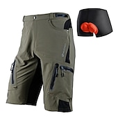 Недорогие Мужские шорты, трико и брюки-К счастью Муж. Сплошной цвет Велотрусы Велошорты велосипедные шорты Велоспорт Шорты Шорты с защитой Очень свободное облегание Горные велосипеды Виды спорта 3D