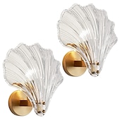 cheap Indoor Wall Lights-2pcs Crystal Wall Lamp E14 Lamp Cap Postmodern Luxury LED Wall Lamp Champagne Crystal Wall Lamp is Suitable for Bedroom Bedside Aisle Study TV Background Wall Lamp