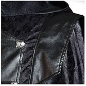 economico Cime-Retrò Vintage Punk &amp; Gotico Medievale Cappotto Mascherata Medico della peste Taglie Forti Jacquard Costume Per uomo Mascherata Feste Adulti Cappotto