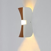 abordables Apliques de pared para interior-Aplique exterior estilo nórdico led dormitorio tiendas/cafeterías aplique aluminio interior ip44 85-265v 1 w