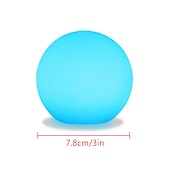 voordelige Onderwaterverlichting-Drijvende zwembad verlichting 6 stks 2 stks 16 kleur veranderende rgb led bal lichten ip67 waterdicht 7.8 cm hot tub nachtverlichting zwembad speelgoed