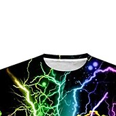 billiga Pojkens 3D Vision &amp; Geometri-Pojkar 3D 3D Print T-shirt Kortärmad 3D-tryck Sommar Vår Aktiv Sport Mode Barn 3-12 år Utomhus Dagligen Normal
