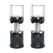 cheap Camping Lights &amp; Lanterns-LED Camping Lantern 30leds Outdoor Light Folding Portable Battery Powered LED Camping Tent Light for Outdoor Activities Camping Party Hiking Hurricane Emergency Power Outage Survival Kit