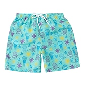 baratos calção de banho boxer masculino-Homens Calção Justo de Natação Shorts de Natação Secagem Rápida Leve Bermuda de Surf Roupa de banho Forro de malha Com bolsos Com Cordão Natação Surfe Praia Esportes Aquáticos Estampado Verão