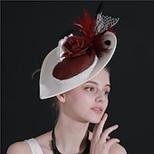 abordables Fascinadores &amp; Sombreros-Elegante Retro Antiguo Tocados Ropa de Fiesta Sombrero fascinador Disfraz Mujer Mascarada Fiesta / Noche Despedida de Soltera Adulto Para la Cabeza