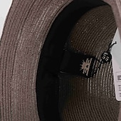 cheap Party Hats-Bohemian Beach Straw Hats with Beading / Color Block 1pc Party / Evening / Casual Headpiece