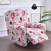 cheap Recliner Chair Cover-Stretch Recliner Covers Slipcover Graphic Print Anti-Slip Fitted Cover Couch Furniture Protector with Elastic Bottom(Include 1 Backrest Cover, 1 Seat Cover, 2 Armrest Cover)