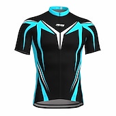 cheap Men&#039;s Jerseys-Men&#039;s Cycling Jersey Short Sleeve Bike Jersey Top with 3 Rear Pockets Mountain Bike MTB Road Bike Cycling Breathable Quick Dry Moisture Wicking Reflective Strips Black Yellow Red Polyester Sports
