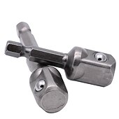 billiga borrsats-3 st/8 st 1/4 krom vanadin stål hylsa adapter bits set sexkantsskaft förlängningsborr stång sexkant bit set elverktyg