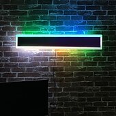 economico applique da esterno-rgb colorato dimming applique da parete led ws2811 ic lampada da parete con telecomando rf 15w acrilico alluminio applique per soggiorno camera da letto corridoio sfondo decor