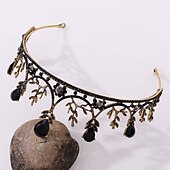 economico Accessori indossabili-corona di regina barocca gioiello - strass platino corone giubilari e diademi per donna, accessori per capelli per feste in costume con pietre preziose,elisabetta