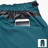 economico Pantaloncini, calzamaglie e pantaloni da uomo-WOSAWE Pantaloncini da uomo in mountain bike con pantaloncini da uomo imbottiti cinguali imbottiti rimovibili in ciclismo in poliestere estate in bici imbottiti