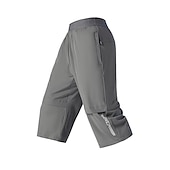 baratos Calças e Calções-Homens Shorts de caminhada Verão Ao ar livre Respirável Secagem Rápida Bolso Com Zíper Leve Calças Capri Calças Com Cordão Cintura elástica Exército verde sete Cáqui Sete Pesca Alpinismo Praia M L XL