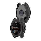cheap Smartwatch Case-2 Pack Watch Case Compatible with Garmin Fenix 7S / Fenix 7 / Fenix 7X Scratch Resistant Ultra-thin Shockproof Soft TPU Watch Cover