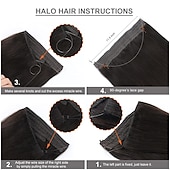 cheap Clip in Hair Extensions-Remy Human Hair Wig Straight Black Brown Cosplay Classic Comfortable Brazilian Hair Women P6/12 10 inch 12 inch 14 inch Vacation Party / Evening Daily