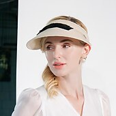 cheap Party Hats-Bohemian Beach Straw Straw Hats with Satin Bowknot 1pc Casual / Holiday Headpiece