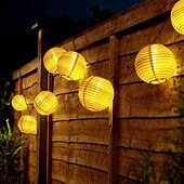 cheap Solar String Lights-Solar LED Lantern String Lights – Waterproof Outdoor String Fairy Lights 1.5M to 3M, Christmas Window Decoration Warm White Bulbs for Outdoor Garden, Party, and Patio Decor
