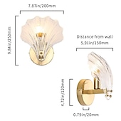 cheap Indoor Wall Lights-2pcs Crystal Wall Lamp E14 Lamp Cap Postmodern Luxury LED Wall Lamp Champagne Crystal Wall Lamp is Suitable for Bedroom Bedside Aisle Study TV Background Wall Lamp