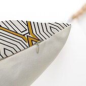 abordables style géométrique-Housse de coussin décorative géométrique, taie d&#039;oreiller carrée douce, pour chambre à coucher, salon, canapé, chaise, 4 pièces