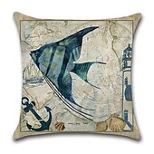 cheap Animal Style-1pc Throw Pillow Cover Ocean Tutle Animal Zipper Traditional Classic Outdoor Cushion for Sofa Couch Bed Chair